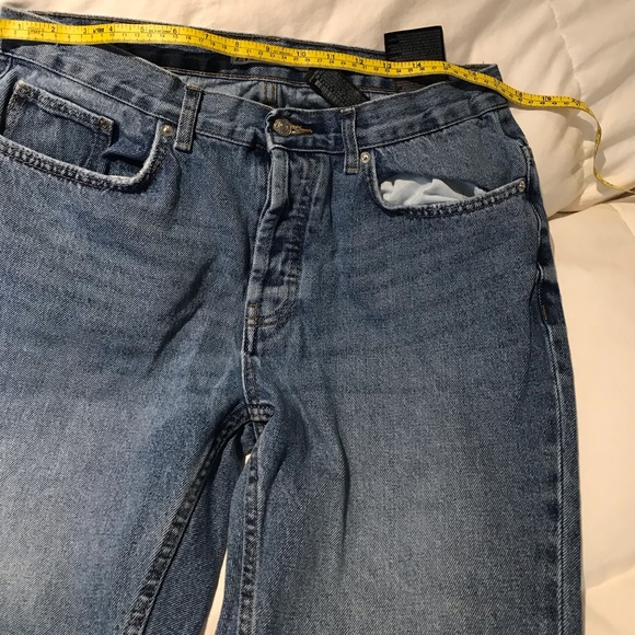 Zara slim straight vintage denim jeans. Cropped at the Ankle. - Picture 7 of 7